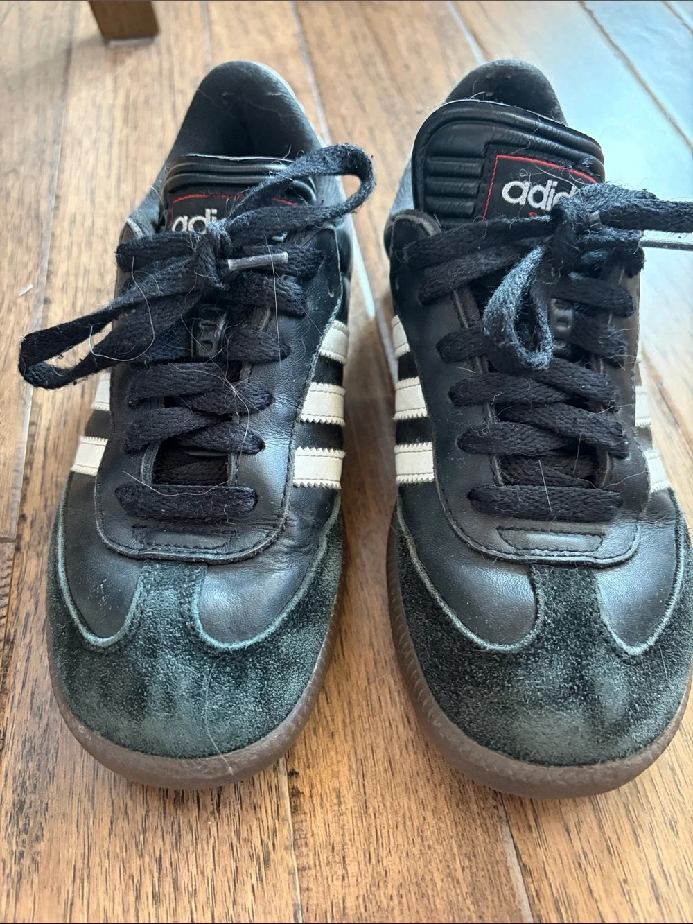 adidas Kids Black & White Classic Low-Top Sneakers